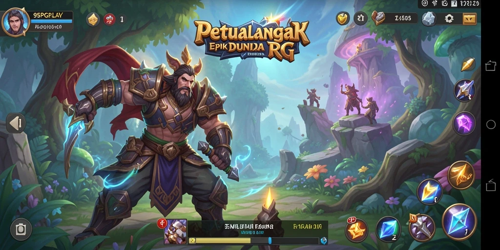 Tampilan gameplay RPG yang mendebarkan dan menantang.