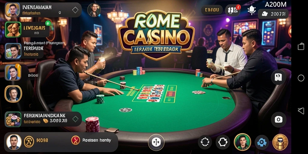 Gameplay seru A200M dengan dealer langsung di Live Casino.
