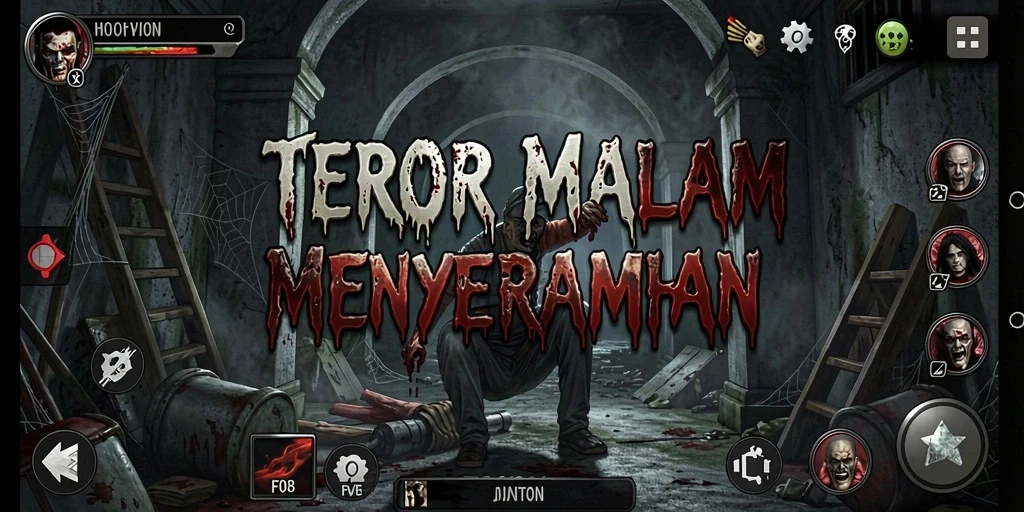 Gameplay <strong>F08</strong> yang mencekam dengan suasana horor yang menakutkan.