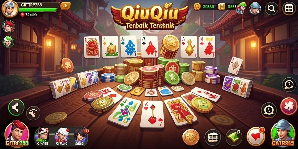 Tampilan gameplay mengasyikkan dari QiuQiu di GIFTRP288.