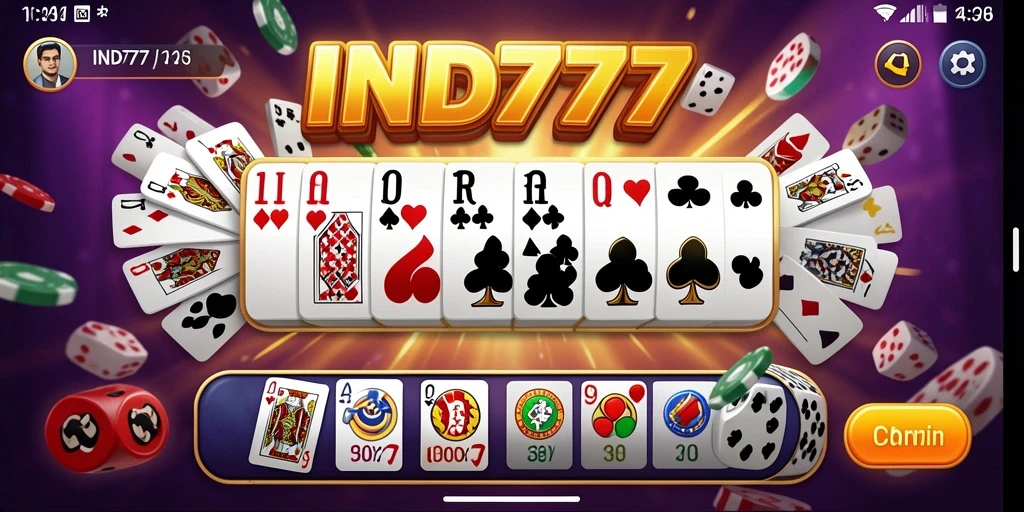 Screenshot gameplay IND777 menampilkan aksi seru permainan Domino.