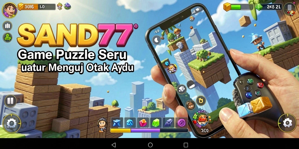 Tampilan gameplay SAND77 yang mengasyikkan dengan teka-teki menantang.