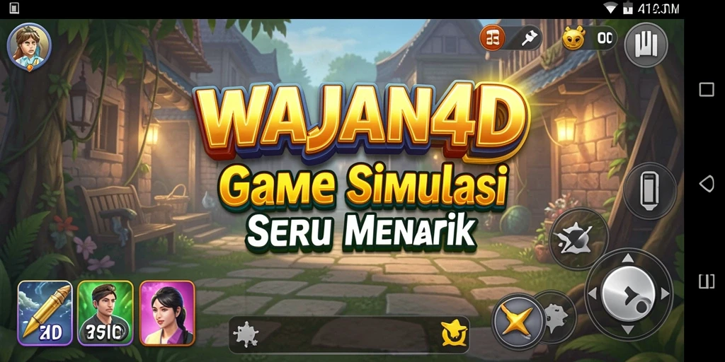 Tampilan gameplay seru di WAJAN4D dengan grafik yang menawan.