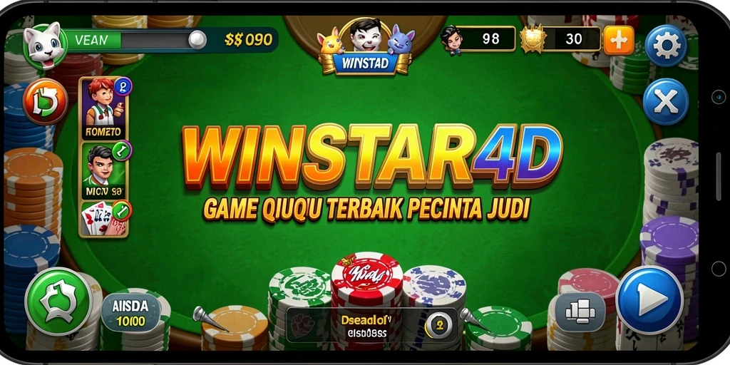 Tangkapan layar yang menunjukkan gameplay seru QiuQiu di WINSTAR4D.