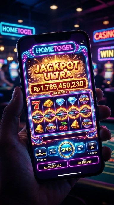 Tampilan antarmuka hometogel yang sederhana dan ramah pengguna.